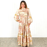 Paisley Orange "Sabrina" Dress