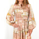 Paisley Orange "Sabrina" Dress