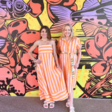 Cinque Terre Sunset "Salma" Scoop Hem Dress