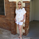 Golden Scallop "Esther" Top