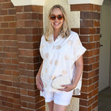 Golden Scallop "Esther" Top