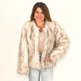 Peacock Fur Jacket
