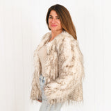 Peacock Fur Jacket