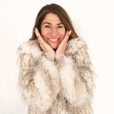 Peacock Fur Jacket