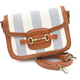 Bahamas Crossbody Bag - Blue Stripe