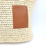 Large Raffia Tote - Cream