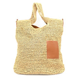 Large Raffia Tote - Natural