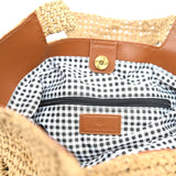 Large Raffia Tote - Natural