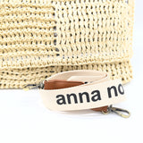 Raffia Crossbody Bag - Cream