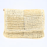 Raffia Crossbody Bag - Cream