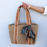 Raffia Scarf Rectangle Tote