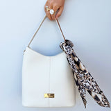 Scarf Tote - White