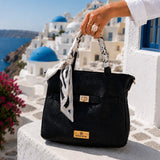 Scarf Tote - Black
