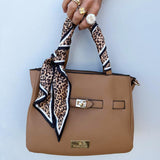 Scarf Tote - Tan