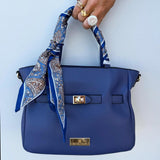 Scarf Tote - Blue