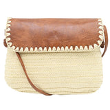 Raffia Cream Shoulder Bag