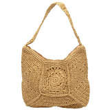 Patch Raffia Tote Natural