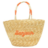 Bonjour Raffia Tote