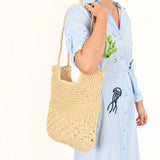 Nara Crochet Shoulder Bag Cream