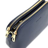 Navy 3 Compartment Crossbody Bag