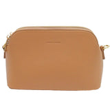 Tan 3 Compartment Crossbody Bag
