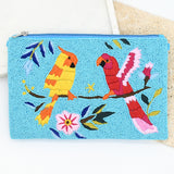 Parrot Pals Beaded Clutch