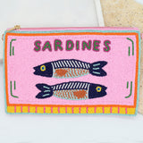 Stevie Sardines Beaded Clutch