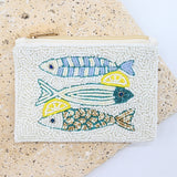 Mira Fish Beaded Pouch