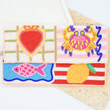 Coastal Beaded Clutch