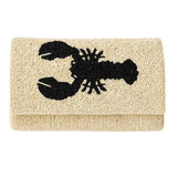 Queen Lobster Beaded Clutch