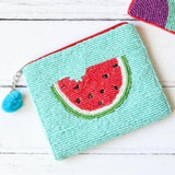 Juicy Little Melon Beaded Pouch
