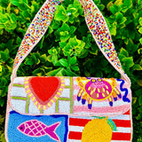 Coastal Beaded Bag
