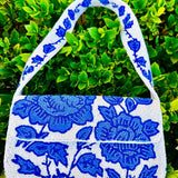 Magnolia Blue Beaded Bag