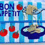 Bon Appétit Beaded Clutch