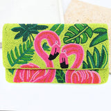 Jungle Toucans Beaded Clutch