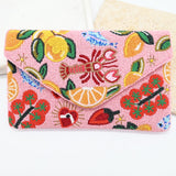 Sunset Seafood Delight Beaded Clutch