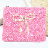 Betty Bow Beaded Pouch
