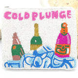 Cold Plunge Beaded Pouch