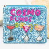 Cosmo Funds Beaded Pouch