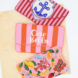 Sunset Seafood Delight Beaded Clutch