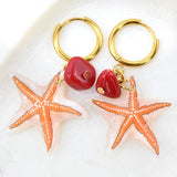White Starfish Dangles