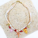 Starfish Necklace- Orange