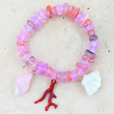 Sunset Pink Coral Reef Bracelet