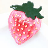 Strawberry Sparkle Acrylic Brooch