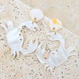 Acrylic Crab Earrings