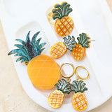Pineapple Sparkle Acrylic Brooch