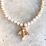Pearl Bee Necklace