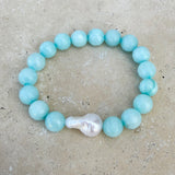 Lottie Stone Bracelet Aqua