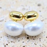Signature Gold Pearl Earrings