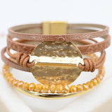 Diana Leather Cuff - Savannah